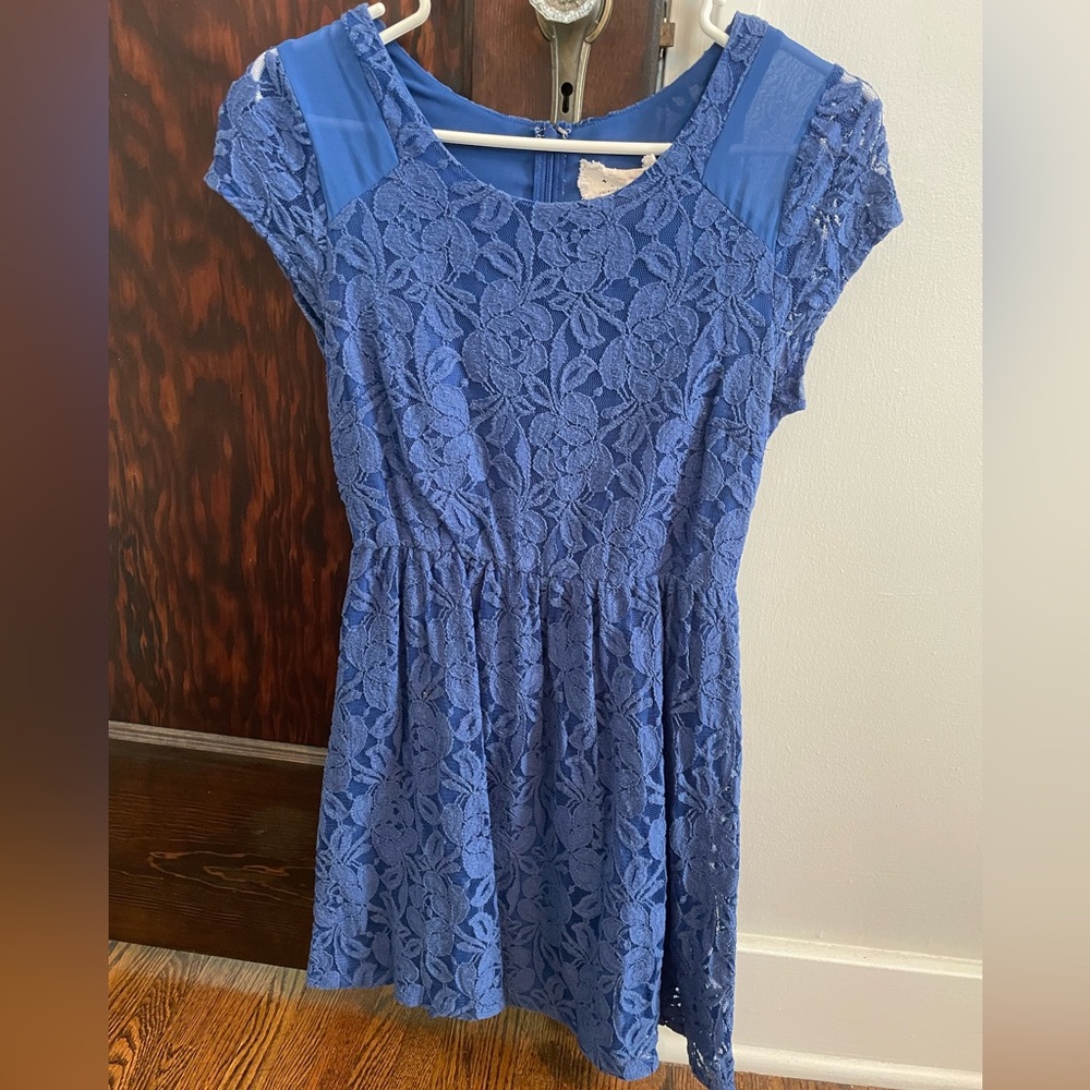 Urban outfitters blue lace dress